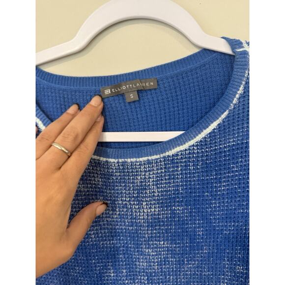 Elliott Lauren Women's 100% Cotton Waffle Knit Shirt Size Small 2335 - Picture 4 of 9
